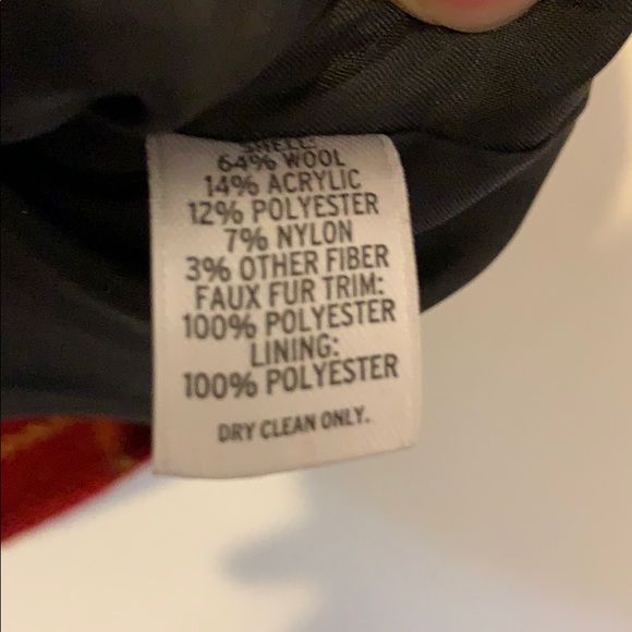 Red Flannel Jacket with Sherpa Collar - Picture 5 of 5